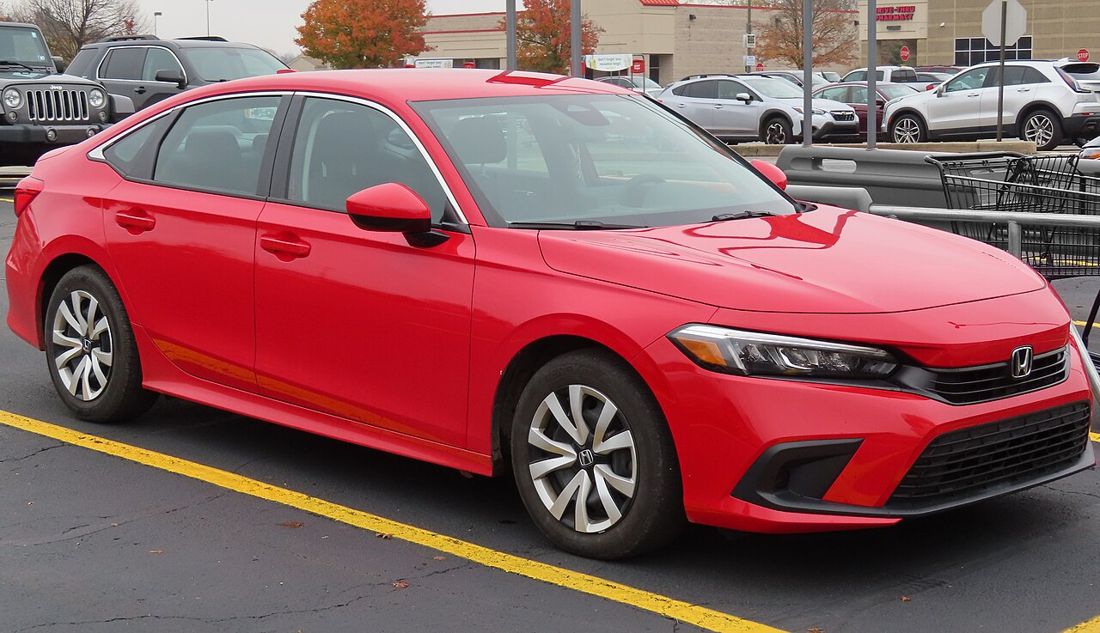 Honda Civic Sedan, front three-quarter view